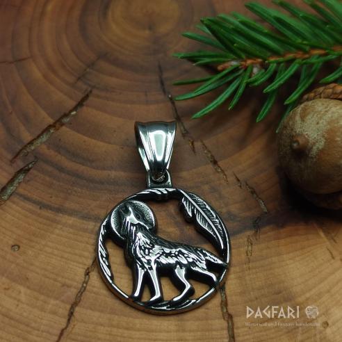 WOLF MOON - kleiner Wolf heult den Mond an