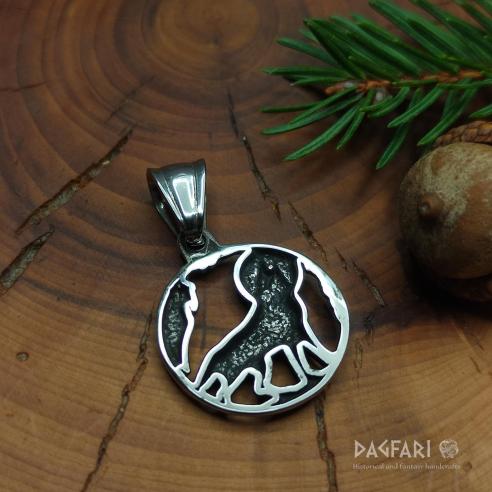 WOLF MOON - kleiner Wolf heult den Mond an