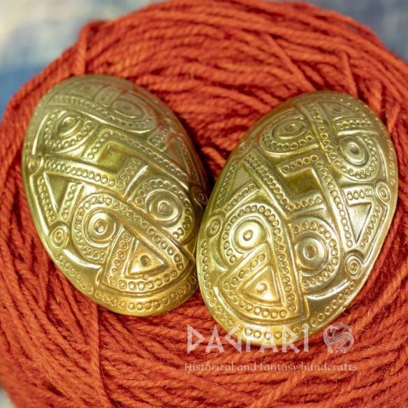 Viking brooches, Scandinavia - brass