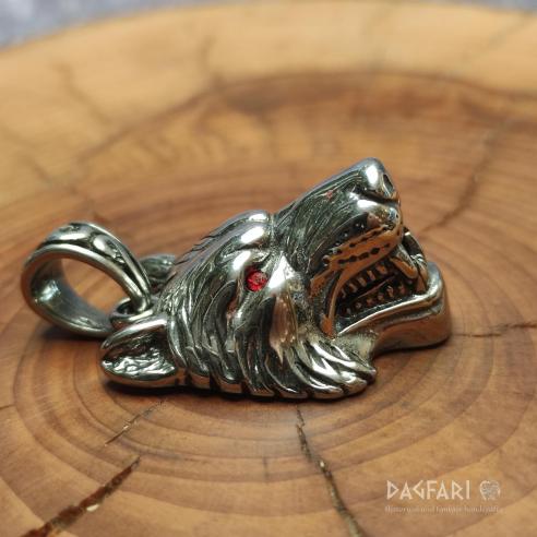 WOLVERINE - stählerne Nachtbestie pendant, rote Augen