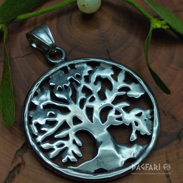 Medaillon Lebensbaum - mit farbigen Strasssteinen