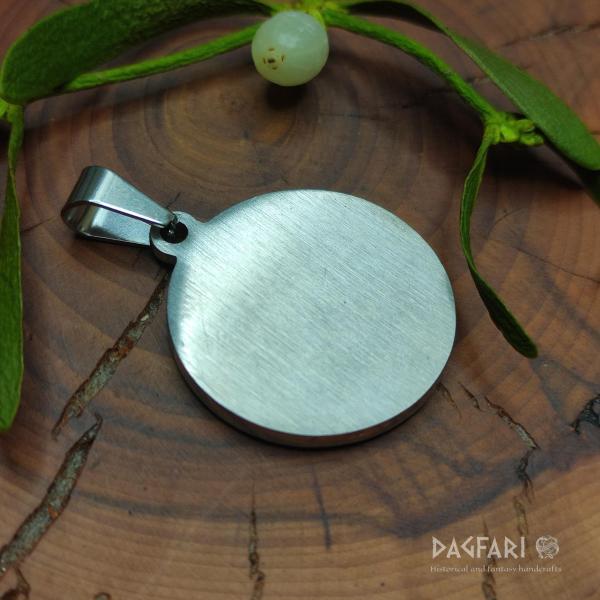 LEBENSBAUM - anhänger aus geschwärztem edelstahl