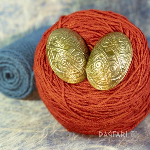 Viking brooches, Scandinavia - brass