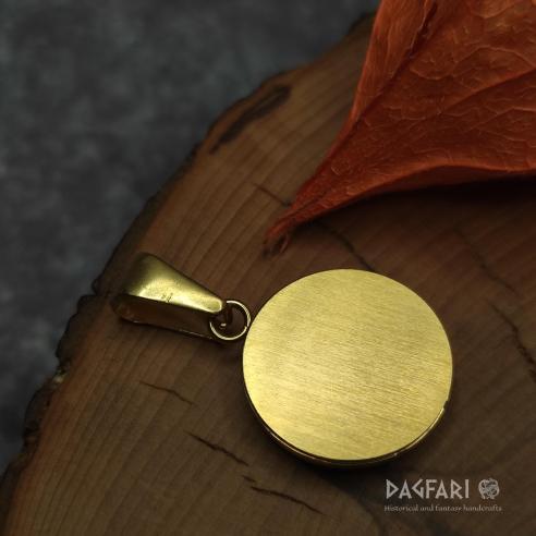 GLITTER Baum des Lebens mit metallischem Hintergrund - blau-gold Farbe