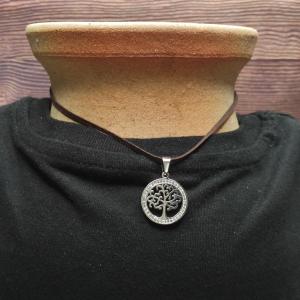 FAMILY ♡ - tree of life with clear zircons, rich tree crown 2