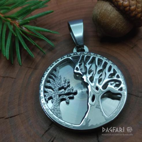 Tree of Life 3D - exclusive layered pendant, circle shape