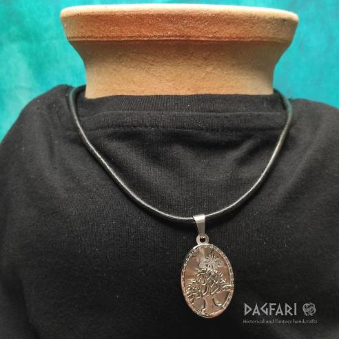 Tree of Life 3D - exclusive layered pendant, Oval shape