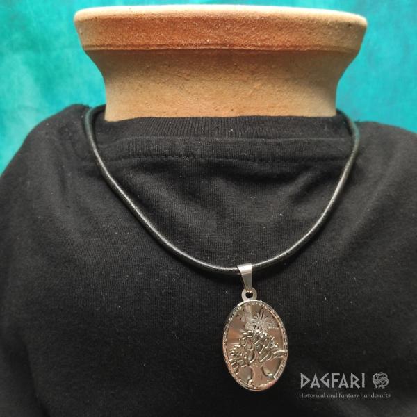Tree of Life 3D - exclusive layered pendant, Oval shape