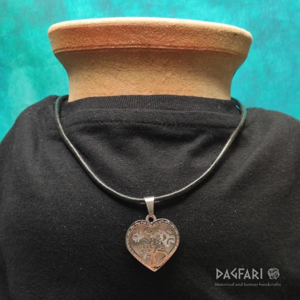 Tree of Life 3D - exclusive layered pendant, Heart shape