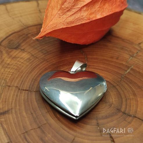 ♡ ROMANTIC HEART - Öffnungsmedaillon für Foto