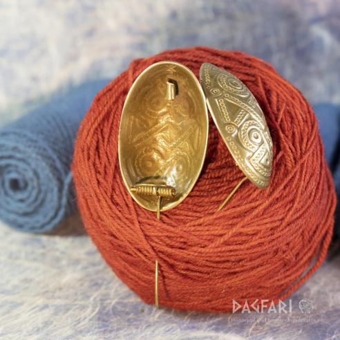 Viking brooches, Scandinavia - brass