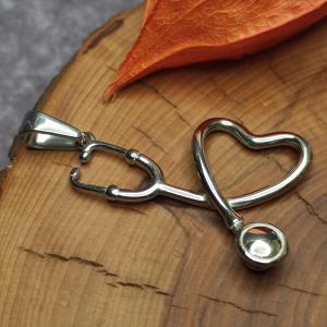Pendant ❤ HEART as a gift for a doctor, stethoscope, phonendoscope