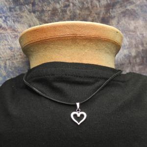 ❤ SRDCE, malý přívěsek, oblé linky, chirurgická ocel 2