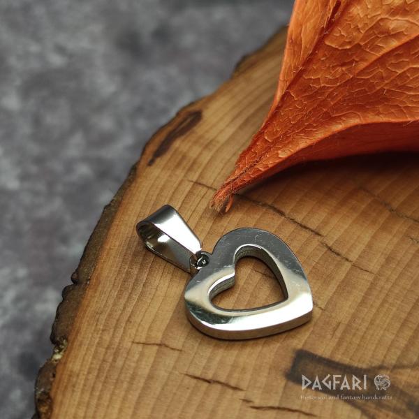 ❤ HEART, small pendant with rhinestones, elegant gift