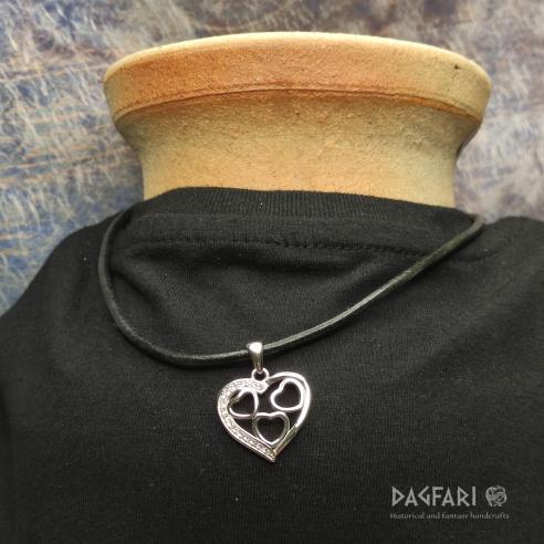❤ HEART - luxury pendant with three hearts, for mothers