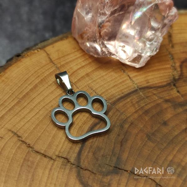 Small pendant DOG PAW - for all members of the pack, thin lines