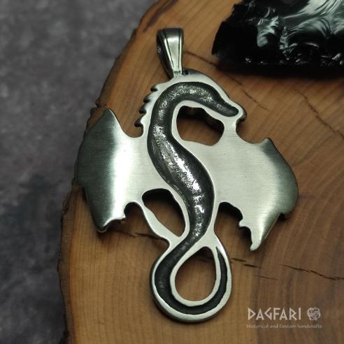 DRACARYS! Steel dragon, dragon pendant