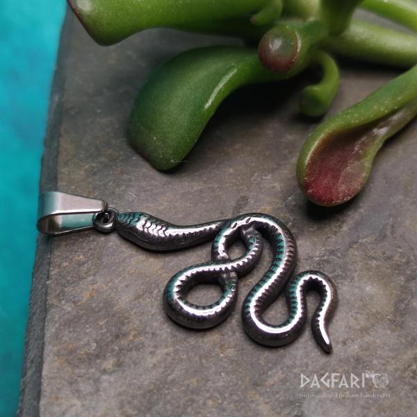 SERPENT - small snake amulet, symbol of regeneration