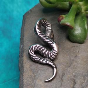 SNAKE CHARM - immortality and fertility, blackened steel 2