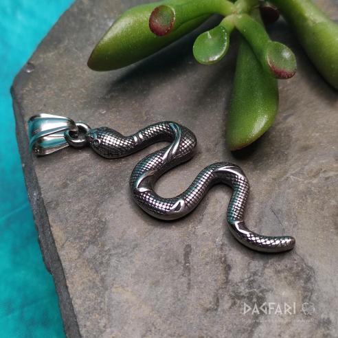 Pendant in the shape of a snake - VIPER with smooth scales